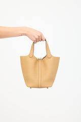 Hermès 2023 Biscuit Clemence Picotin Lock 18 Bag