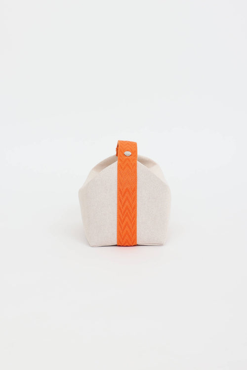 Hermès Large Toile Chevron Bride A Brac Bag