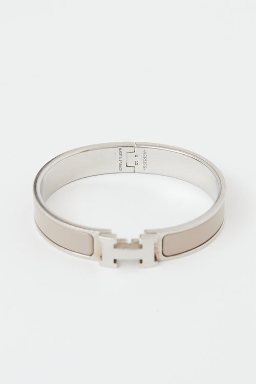 Hermès Marron Glace Clic H Bracelet