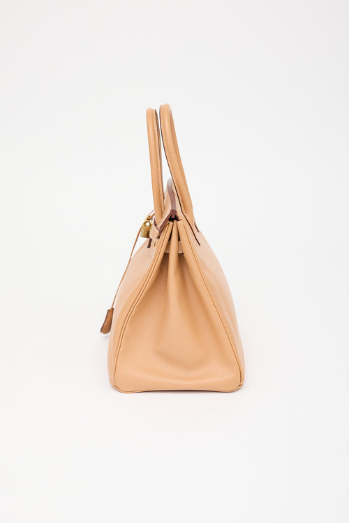 Hermès 1998 Natural Courchevel Birkin 35 Bag