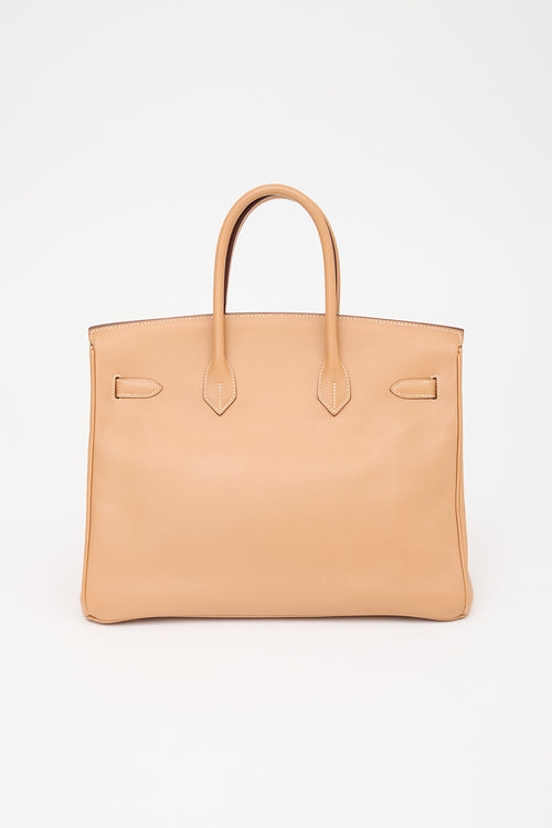 Hermès 1998 Natural Courchevel Birkin 35 Bag