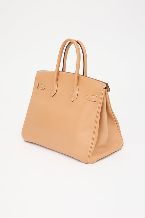 Hermès 1998 Natural Courchevel Birkin 35 Bag