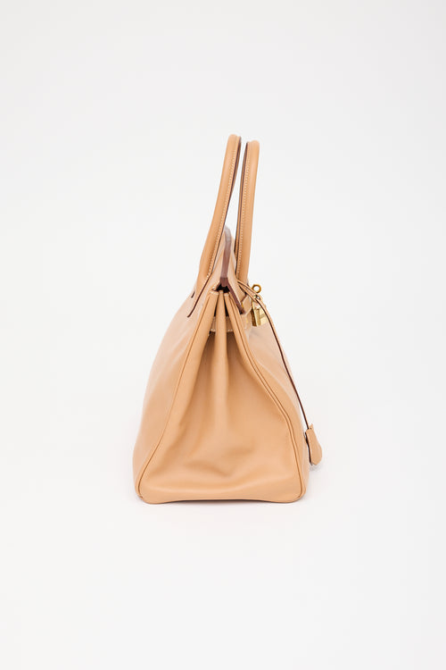 Hermès 1998 Natural Courchevel Birkin 35 Bag