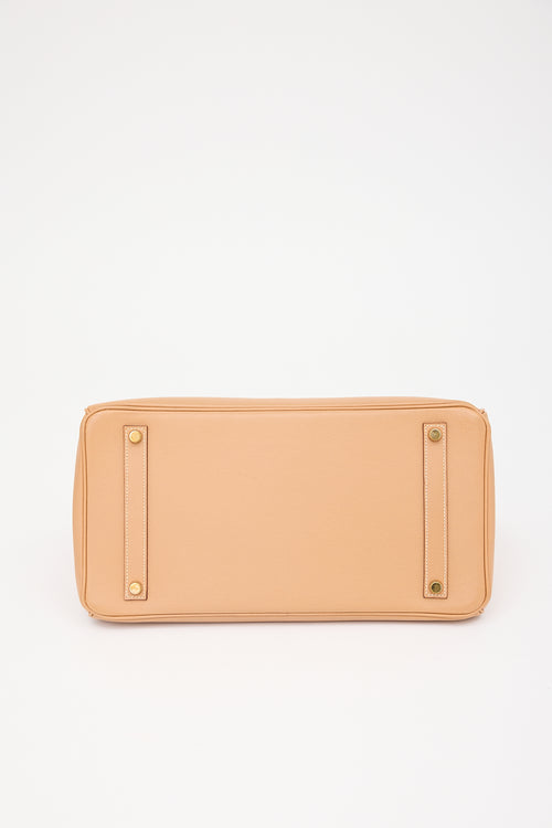 Hermès 1998 Natural Courchevel Birkin 35 Bag