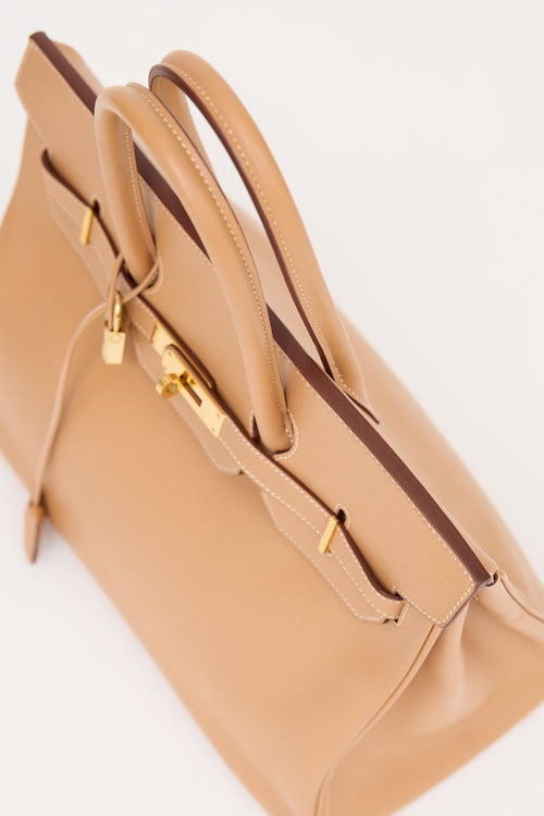 Hermès 1998 Natural Courchevel Birkin 35 Bag