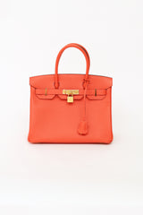 Hermes 2016 Rose Jaipur Epsom Leather Birkin 30 Bag