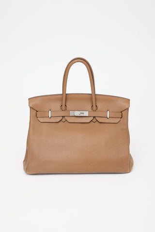 Hermès 2009 Alezan Clemence Birkin 35 Bag