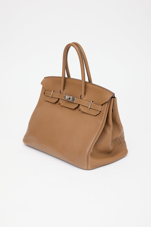 Hermès 2009 Alezan Clemence Birkin 35 Bag