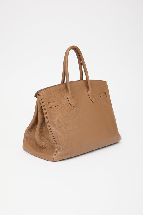 Hermès 2009 Alezan Clemence Birkin 35 Bag