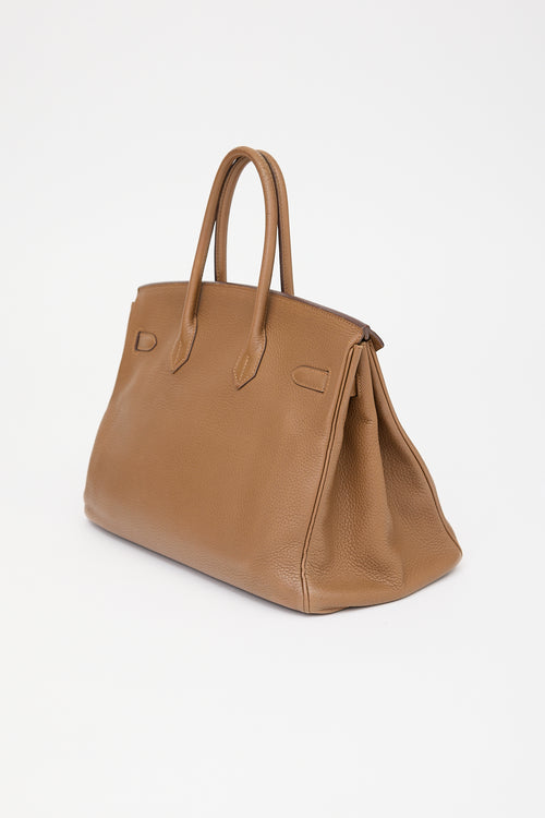 Hermès 2009 Alezan Clemence Birkin 35 Bag