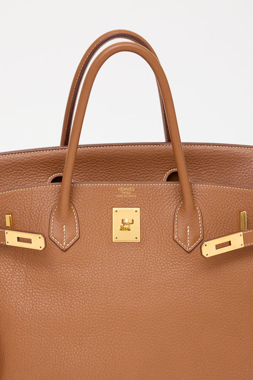 Hermès 2009 Gold Clemence Birkin 40 Bag