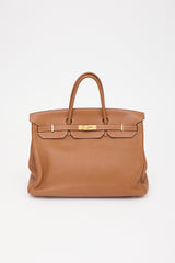 Hermès 2009 Gold Clemence Birkin 40 Bag
