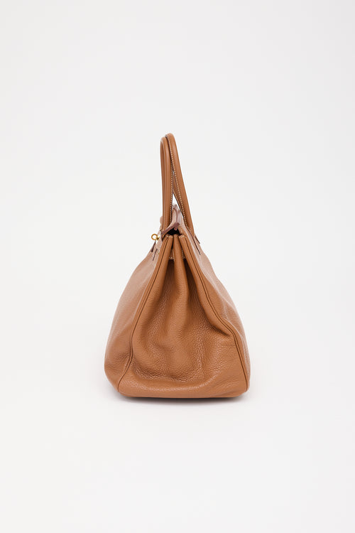 Hermès 2009 Gold Clemence Birkin 40 Bag