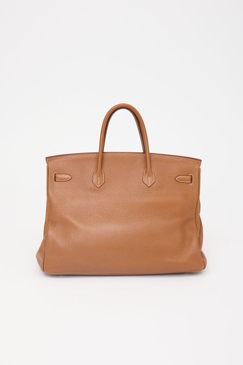 Hermès 2009 Gold Clemence Birkin 40 Bag