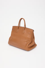 Hermès 2009 Gold Clemence Birkin 40 Bag