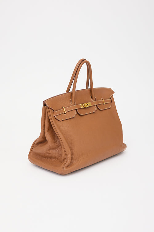 Hermès 2009 Gold Clemence Birkin 40 Bag