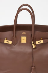 Hermès 2000 Marron Fonce Courchevel Birkin 35 Bag