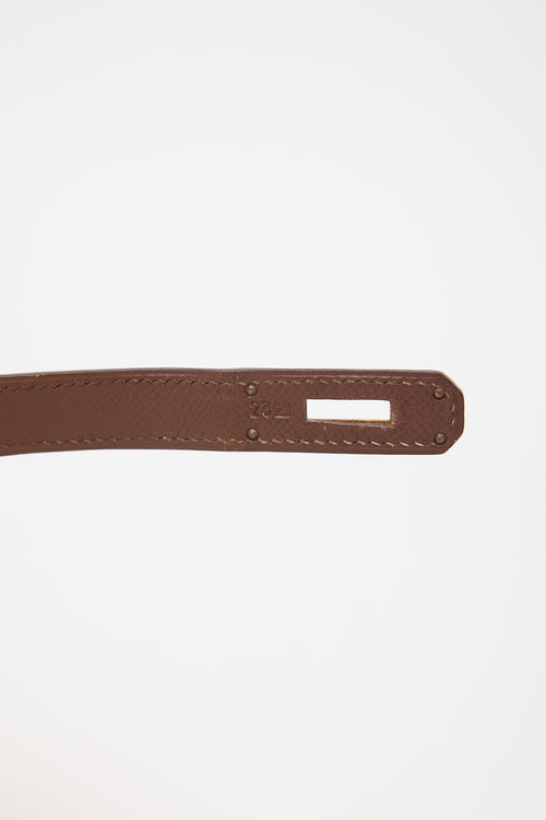 Hermès 2000 Marron Fonce Courchevel Birkin 35 Bag