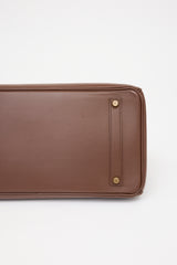 Hermès 2000 Marron Fonce Courchevel Birkin 35 Bag