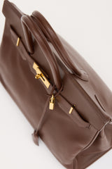 Hermès 2000 Marron Fonce Courchevel Birkin 35 Bag