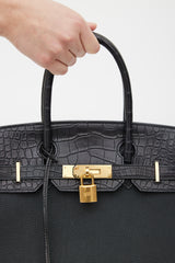 Hermès 2020 Noir Togo & Exotic Leather Birkin 30 Touch Bag
