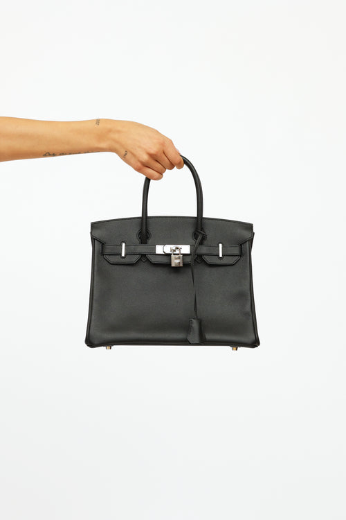 Hermès 2019 Noir Epsom Leather Birkin 30 Bag