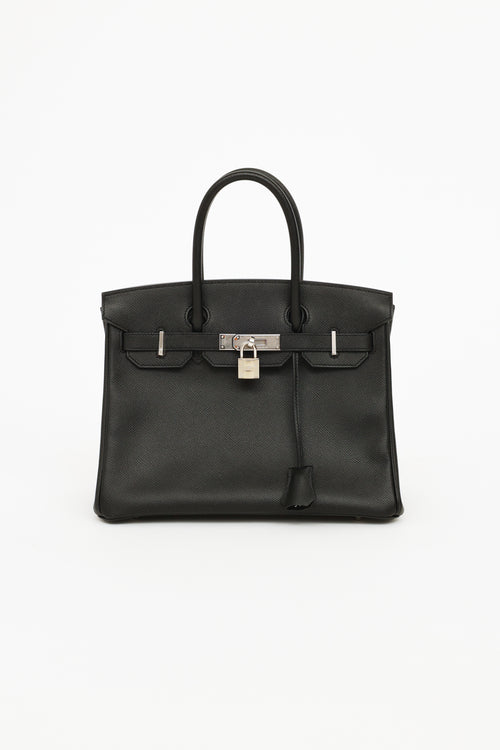 Hermès 2019 Noir Epsom Leather Birkin 30 Bag