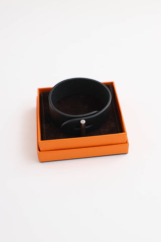 Hermès Leather Palladium Bracelet