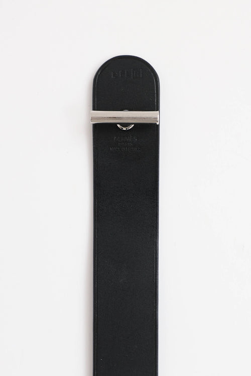 Hermès Leather Palladium Bracelet