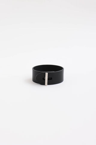 Hermès Leather Palladium Bracelet