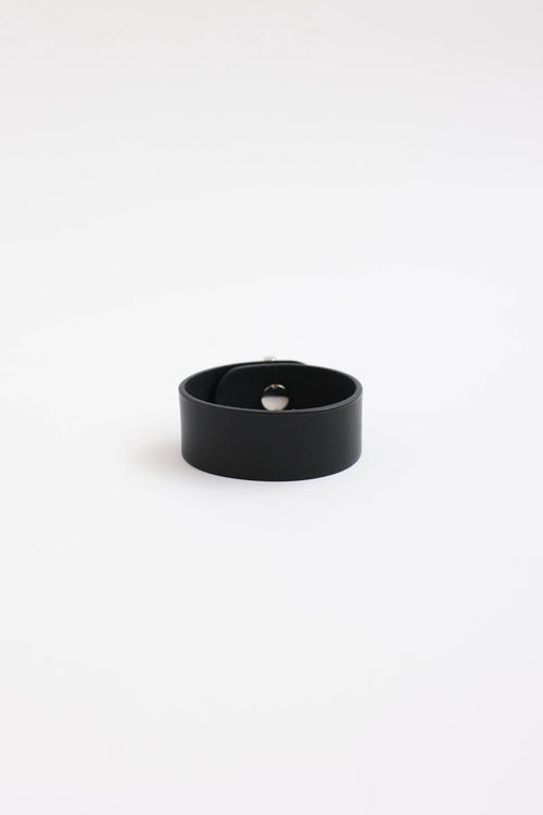 Hermès Leather Palladium Bracelet
