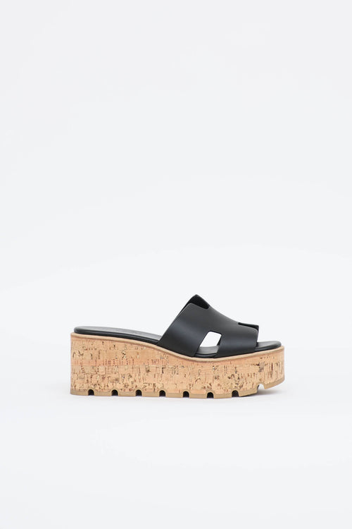 Hermès Noir Eze 30 Sandal