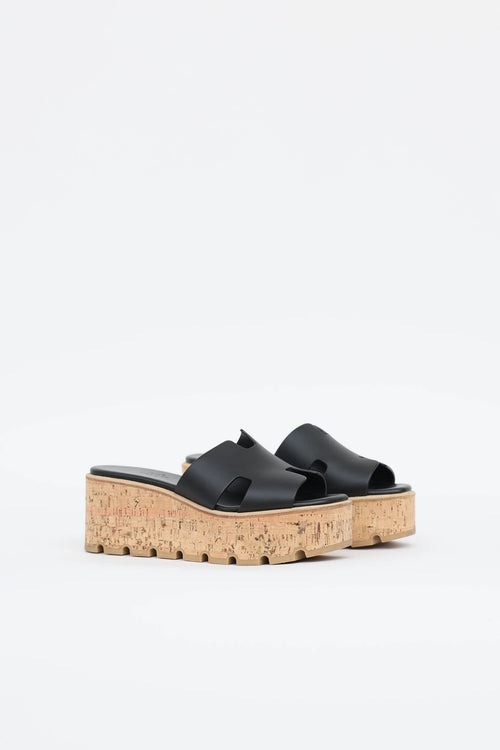 Hermès Noir Eze 30 Sandal