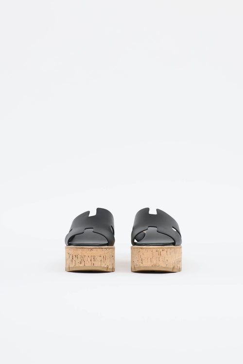 Hermès Noir Eze 30 Sandal