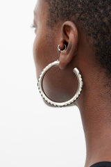 Hermès Kyoto Tresse Hoop Earrings