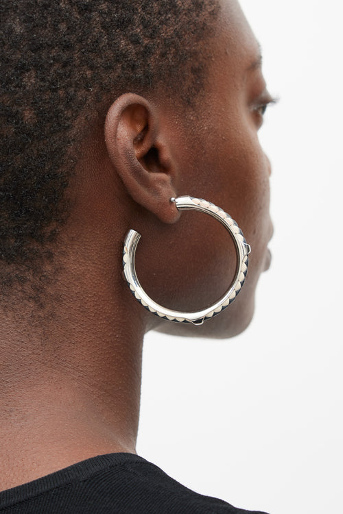 Hermès Kyoto Tresse Hoop Earrings
