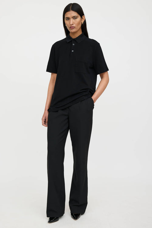 Hermès Embroidered Logo Polo Shirt