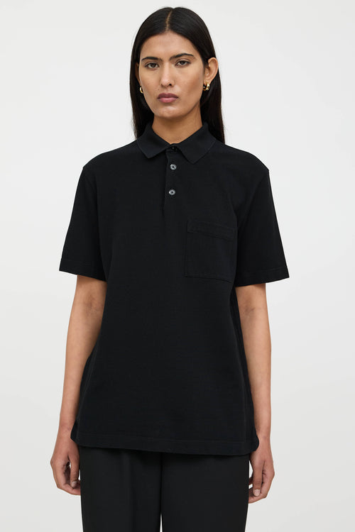 Hermès Embroidered Logo Polo Shirt