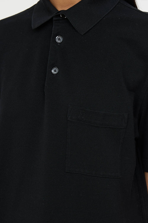 Hermès Embroidered Logo Polo Shirt