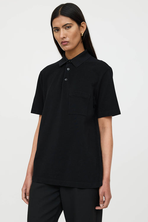 Hermès Embroidered Logo Polo Shirt