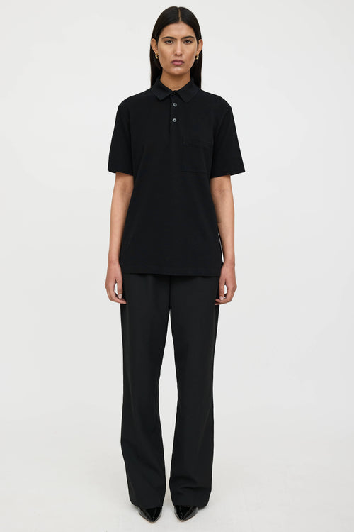 Hermès Embroidered Logo Polo Shirt