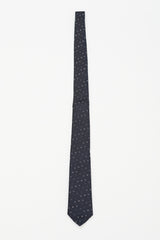 Hermès Navy & Multi Silk H Scintillant Tie