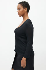 Hermès Black Knit Tank & Cardigan Set