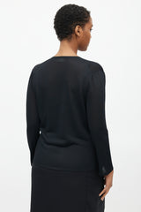 Hermès Black Knit Tank & Cardigan Set
