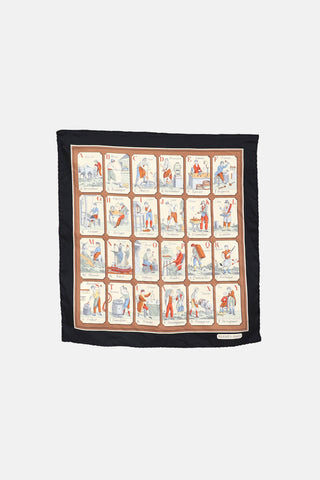 Hermès L'Alphabet de Métiers 45 Scarf