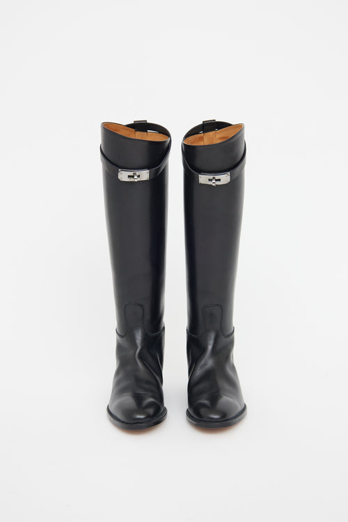 Hermès Kelly Black Jumping Boots