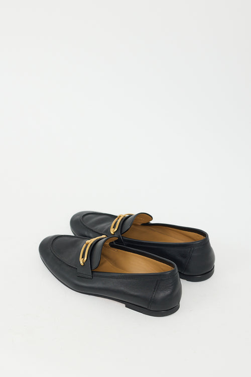 Hermès Black Leather Colette Loafer