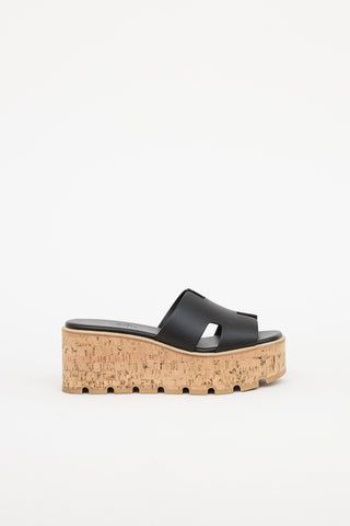 Hermès Noir Eze 30 Sandal
