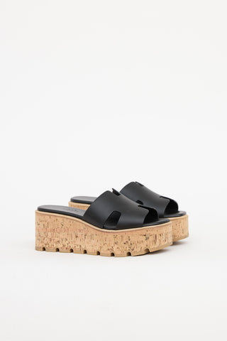 Hermès Noir Eze 30 Sandal