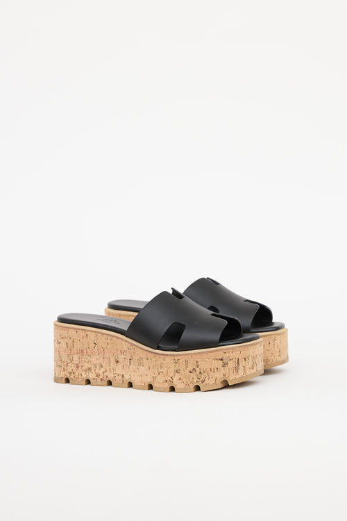 Hermès Noir Eze 30 Sandal